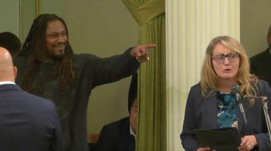 Marshawn Lynch makes surprise cameo at California Assembly
