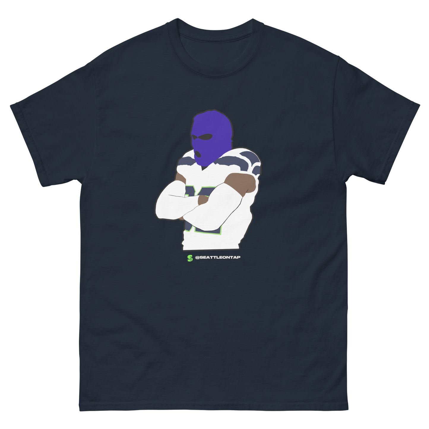 Seahawks Blue Ski Mask Win Shirt