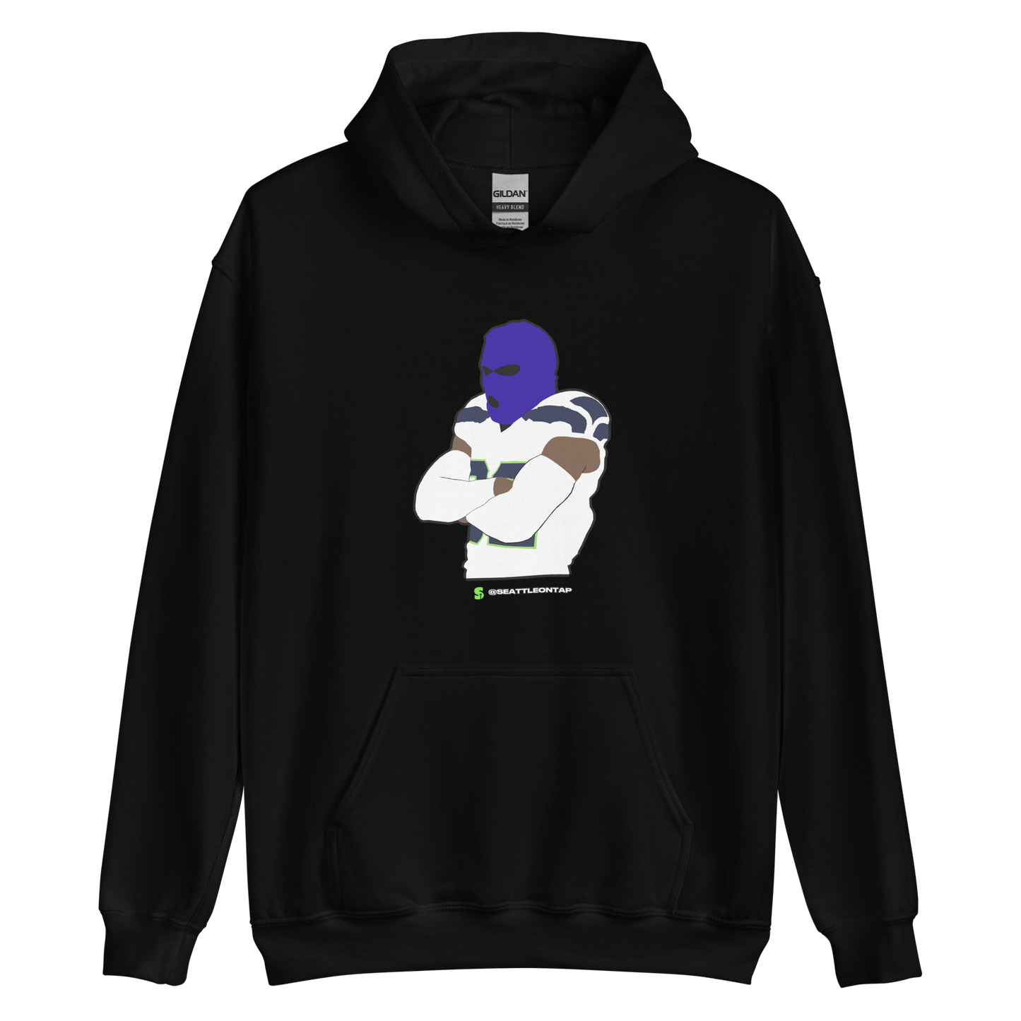 Seahawks Blue Ski Mask Hoodies