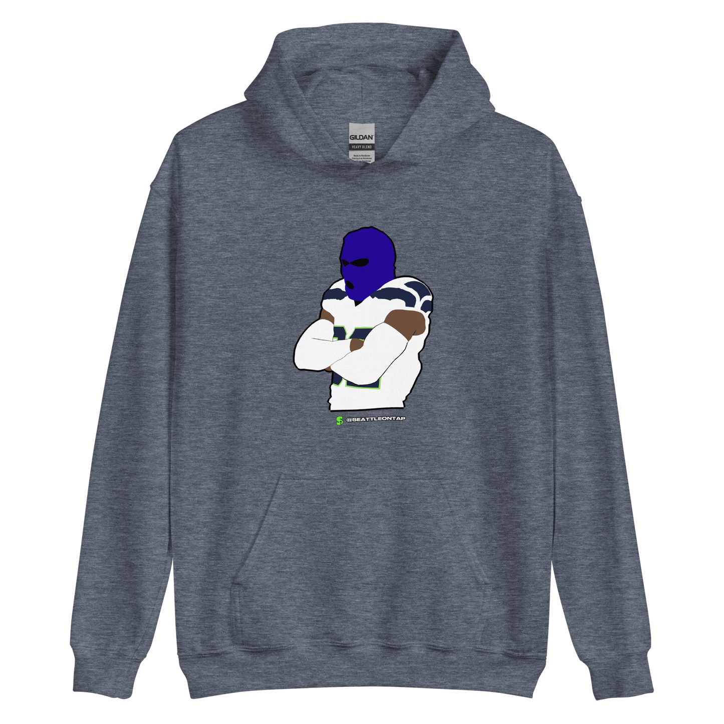 Seahawks Blue Ski Mask Hoodies