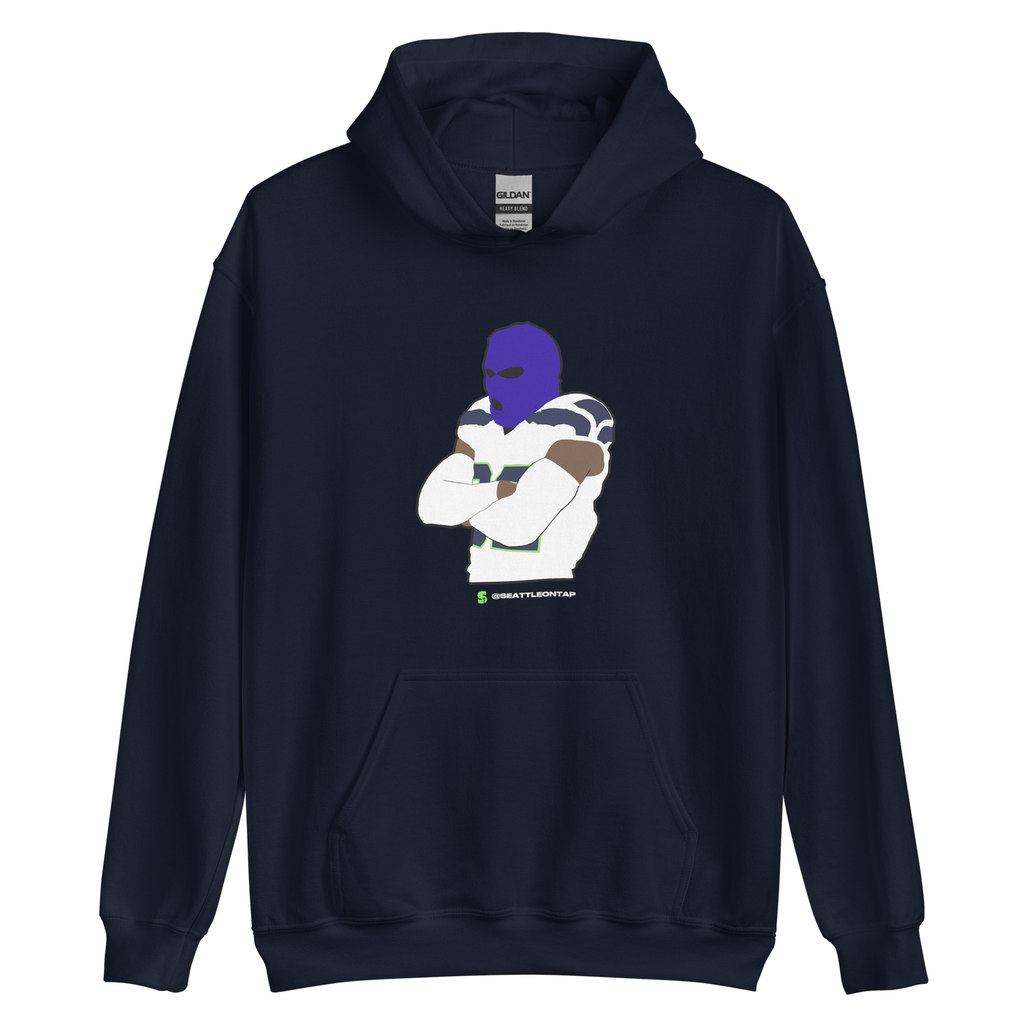 Seahawks Blue Ski Mask Hoodies