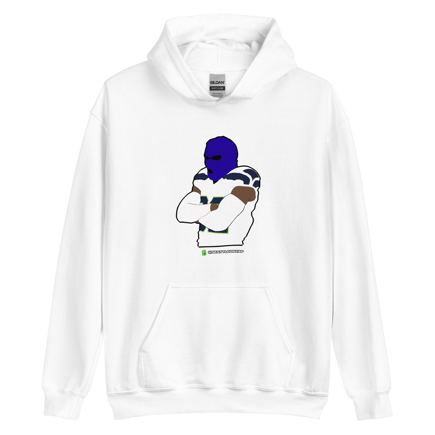 Seahawks Blue Ski Mask Hoodies